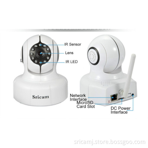 Sricam Wi-Fi IR-CUT Pan Tilt IP camera Indoor  Alarm 720P HD